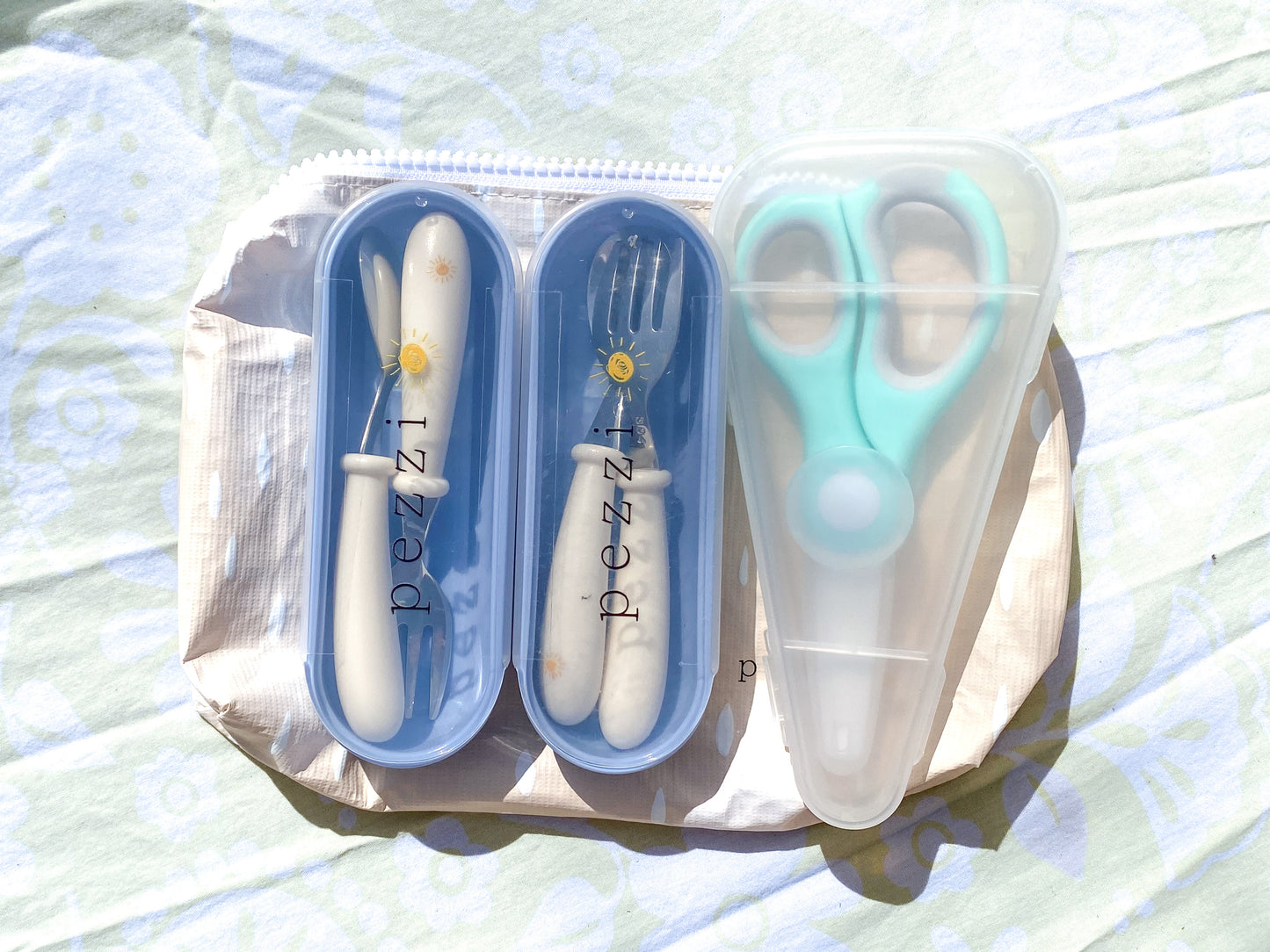 Complete Pezzi Bag + Extra Toddler Utensils with Travel Case